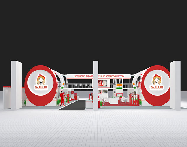 Custom built stall designs for Fire & Safety Expo
